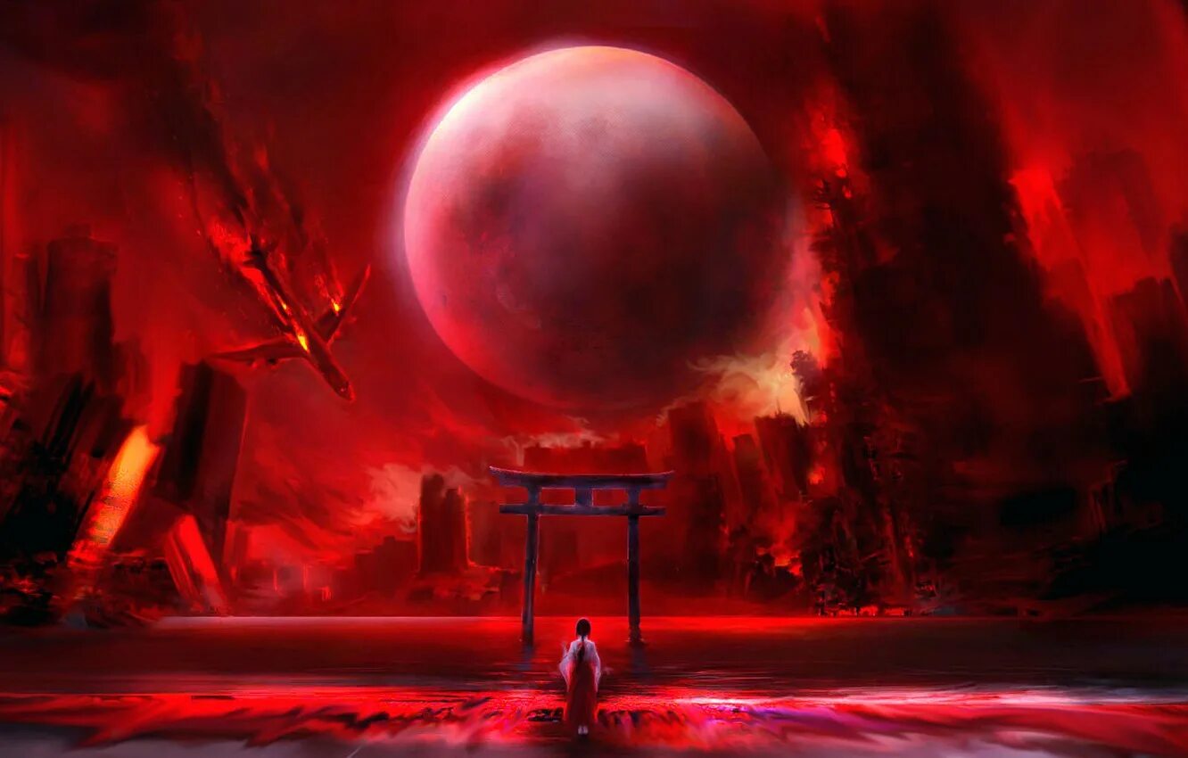 Fallen moon
