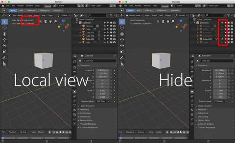 Blender select