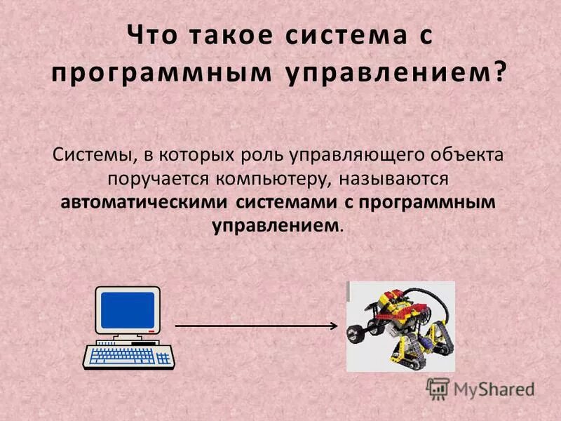 Системы программного управления. Системы, в которых роль управляющего поручается компьютеру. Системы в которых роль управляющего объекта поручается компьютеру. Системы с программным управлением кибернетика. Автоматикой называется