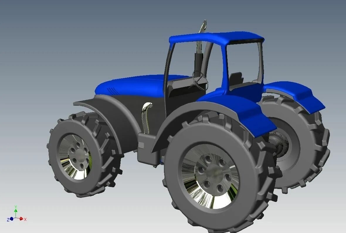 Tractor 3. Компас 3d трактор. 3d Traktor. Трактор 3д модель. 3d модель трактора.