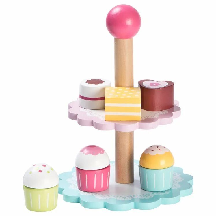 Новая игрушка 5. Деревянный набор для девочек. Капкейк из дерева для игр. Детские игрушки фирмы Cupcake. Капкейк из дерева для ролевых игр.