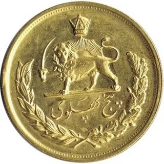 Старинная золотая монета персии