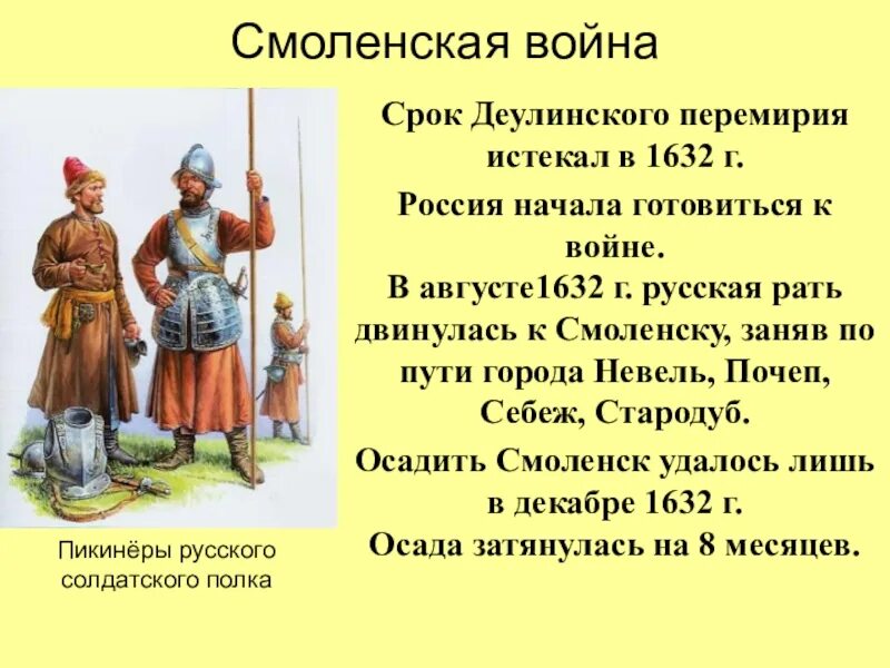 1632 г россия. 1632 Г.. Пикинеры русского солдатского полка 1632.