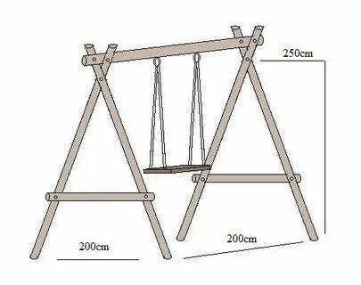 Качели из бруса чертежи