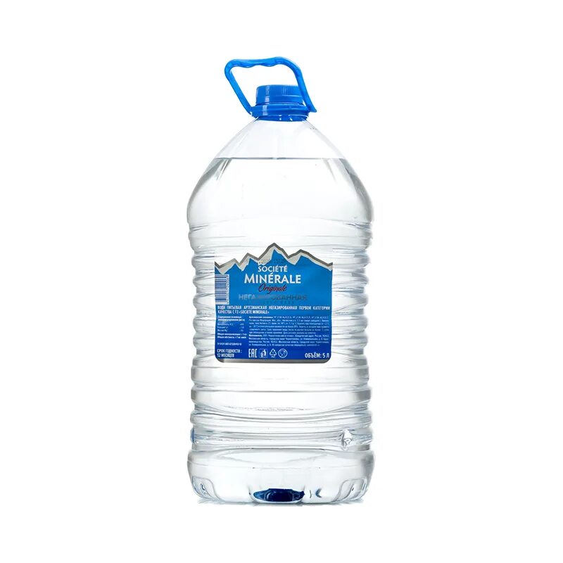 5л вода societe minerale. Вода питьевая 5 л societe minerale. Societe minerale вода 0.5. Societe minerale Original, 5 литров.