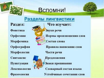 Слова связанные с лингвистикой