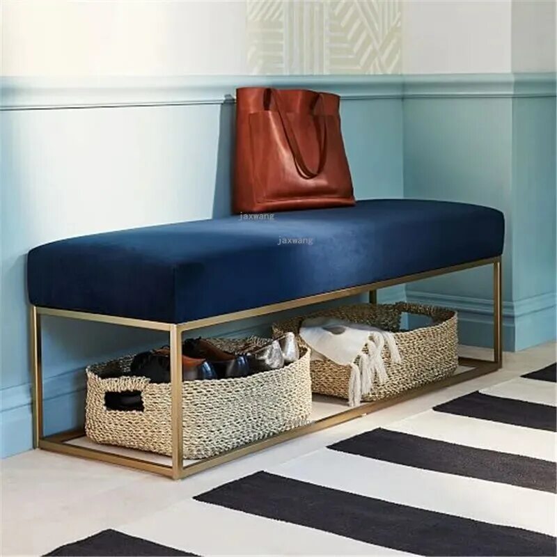 Пуфик в прихожую в современном стиле. Box frame upholstered bench банкетка. банкетка kuba west elm. пуфик в прихожую. пуфик в коридор.