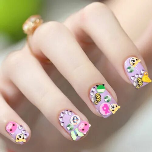 32 Manicures That Look Great on Shorter Nails Дизайнерские ногти, Милые ногти, О