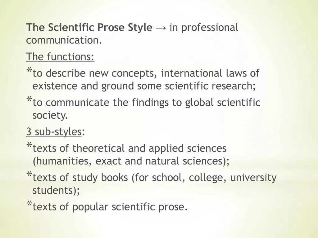 Functional styles of language. Goals and functions of management. Scientific style features. Scientific style in stylistics. What is psychology?.