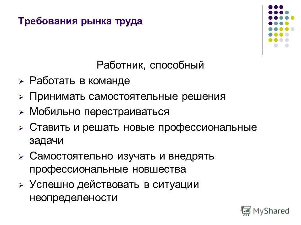 Требование рынка труда к работнику. Требования рынка труда к специалистам. Требования современного рынка труда. Требования к современному работнику обществознание. Требование рынка труда к работнику.