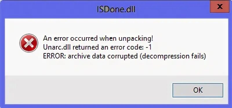 Returning error