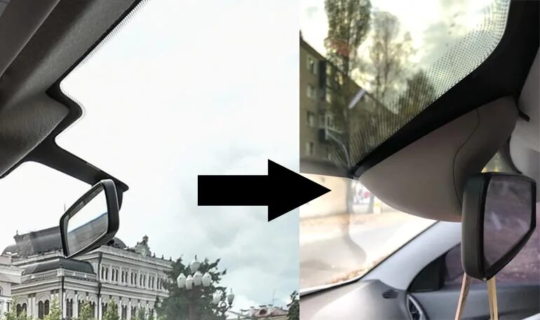 Как снять салонное зеркало заднего вида на Lada Vesta, XRAY и Largus FL