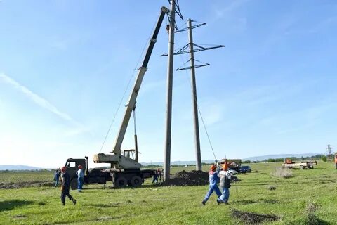 Земля на линии электропередач