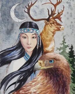 Девушка и месяц чукотская сказка