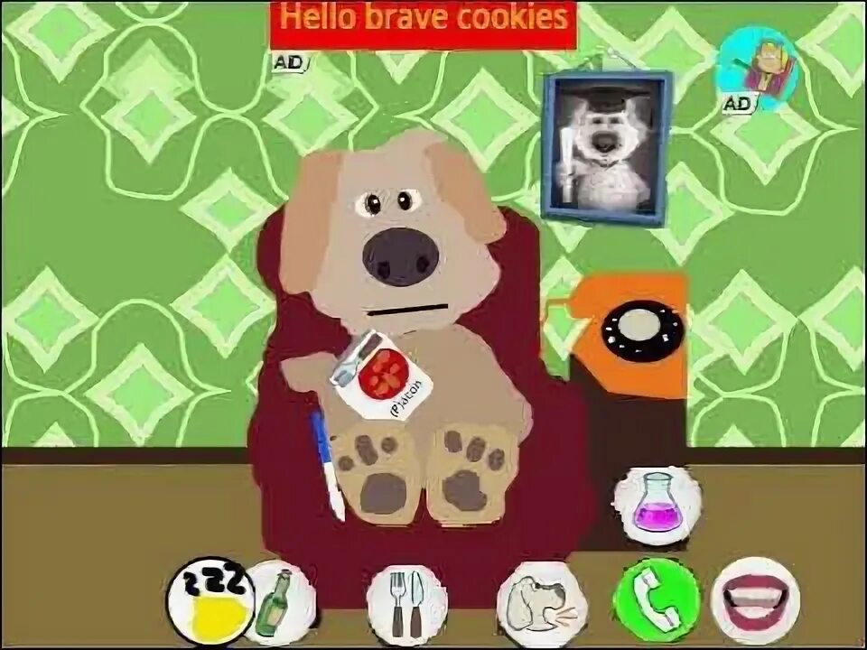 Ben scratch. Talking ben the dog: in scratch.