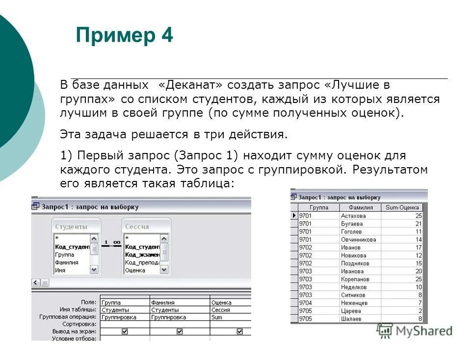 Запросы дают результаты по. Результатом запроса к базе данных является. Пример Вложенного запроса. Вложенные запросы примеры. Создать запрос средние оценки в группах.