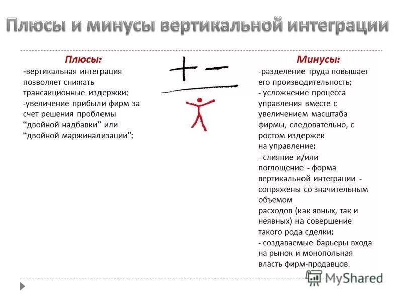 плюсы и минусы разделения труда