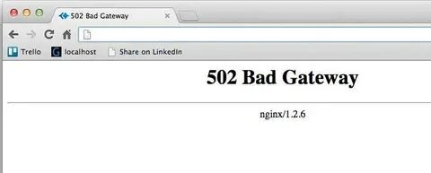Bad gateway bitrix environment