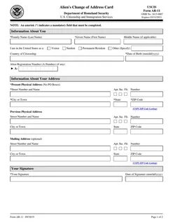 Fill the form address