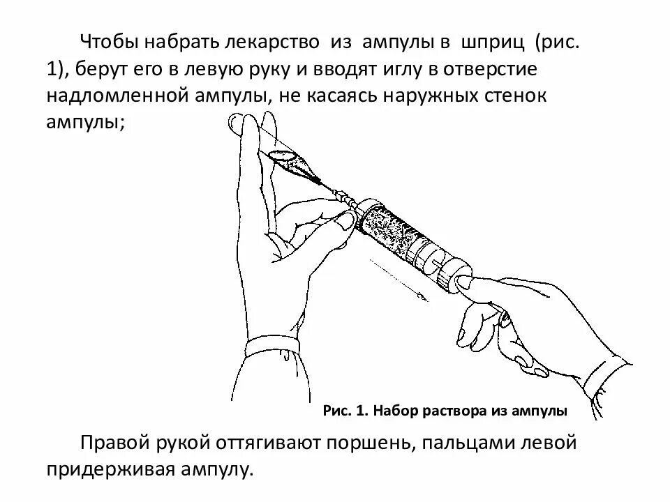 Как правильно набирать лекарство. Как правильно набирать лекарство
