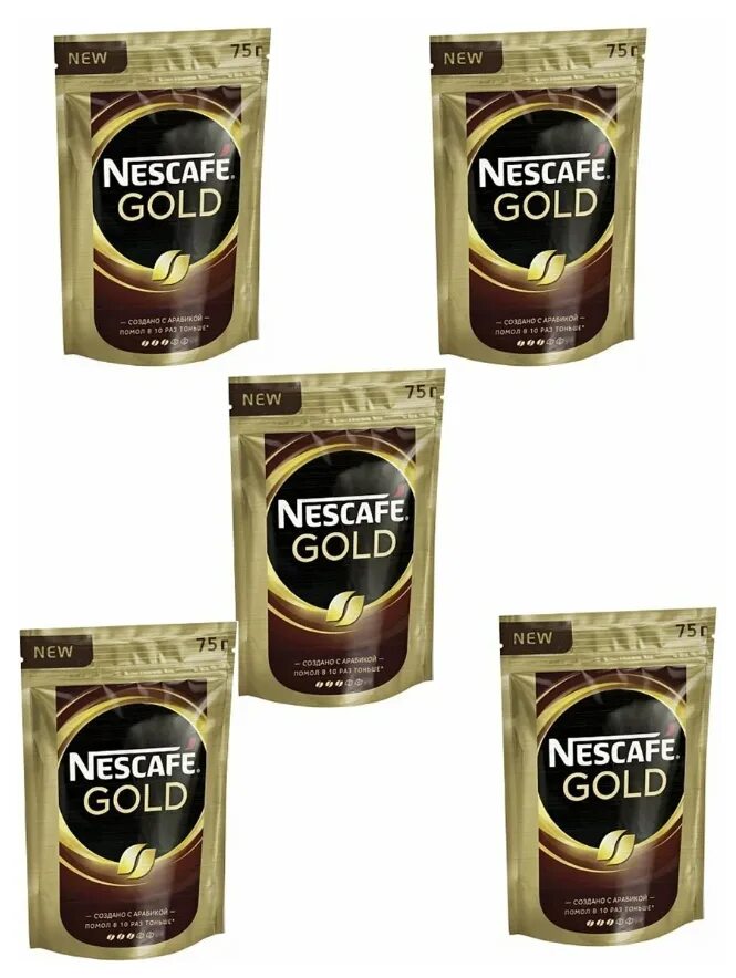 Nescafe gold пакет. Кофе Nescafe Gold растворимый, 75г. Кофе Нескафе Голд м/уп 75г. Nescafe Gold 75. Кофе Nescafe Gold сублимированный 75г пакет.