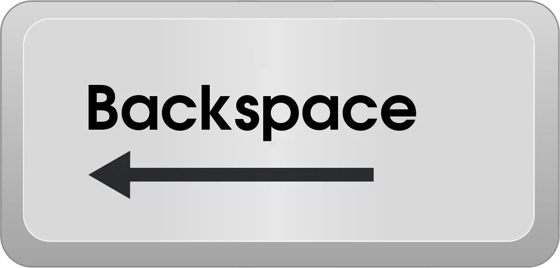 Компьютер backspace. Кнопка Backspace. Кнопка Backspace на клавиатуре. Клавиша Backspace на клавиату. Картинка Backspace.