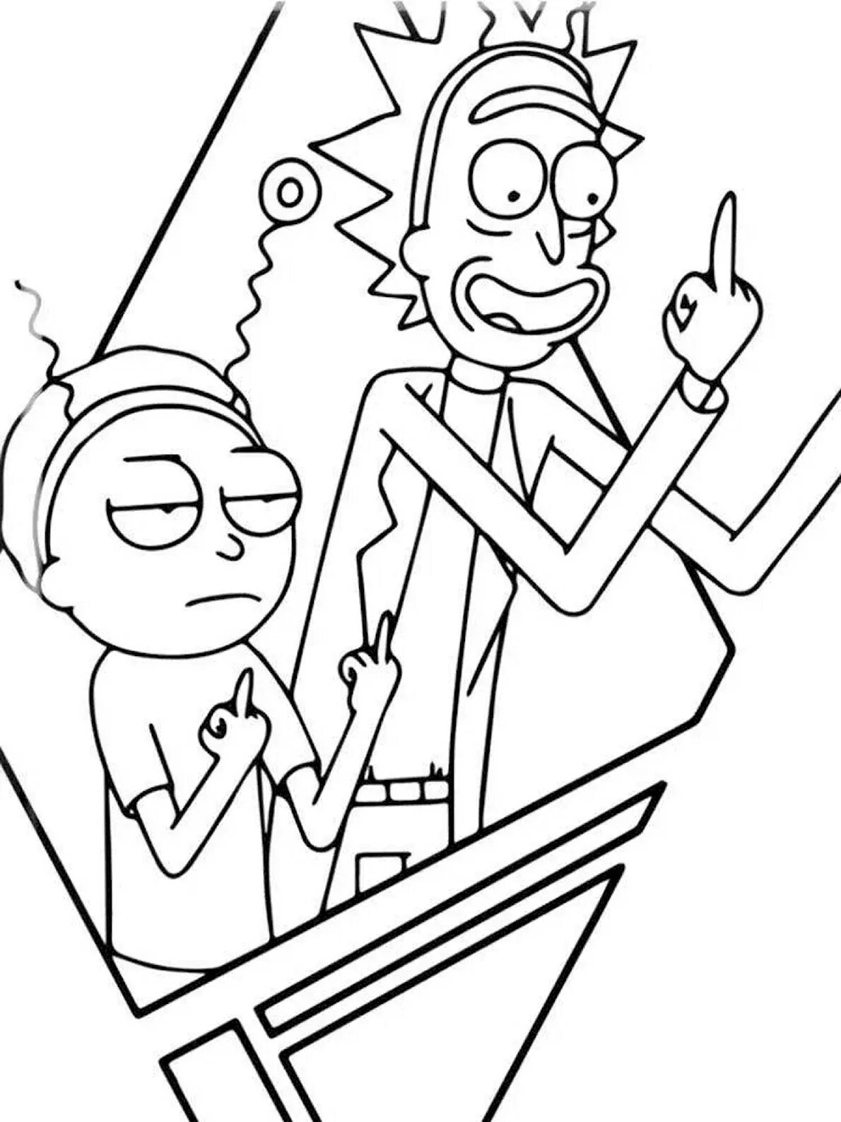 Rick and morty раскраска. Раскраска антистресс рик и морти. Рик санчес разрисовки. Раскраски стикеры рик и морти. Рик и морти рик и морти разукрашка.