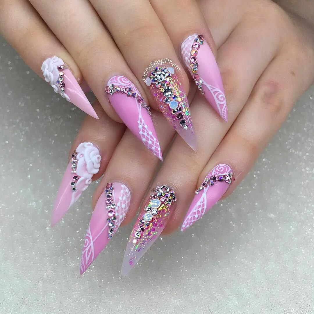 Pin on nail art Floral nails, Flower nails, Floral nail designs