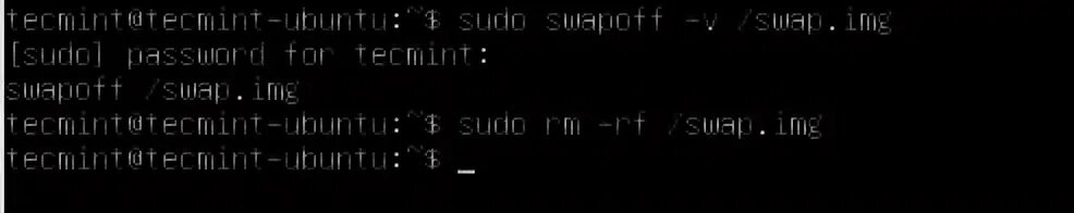 Remove swap. Remove swap