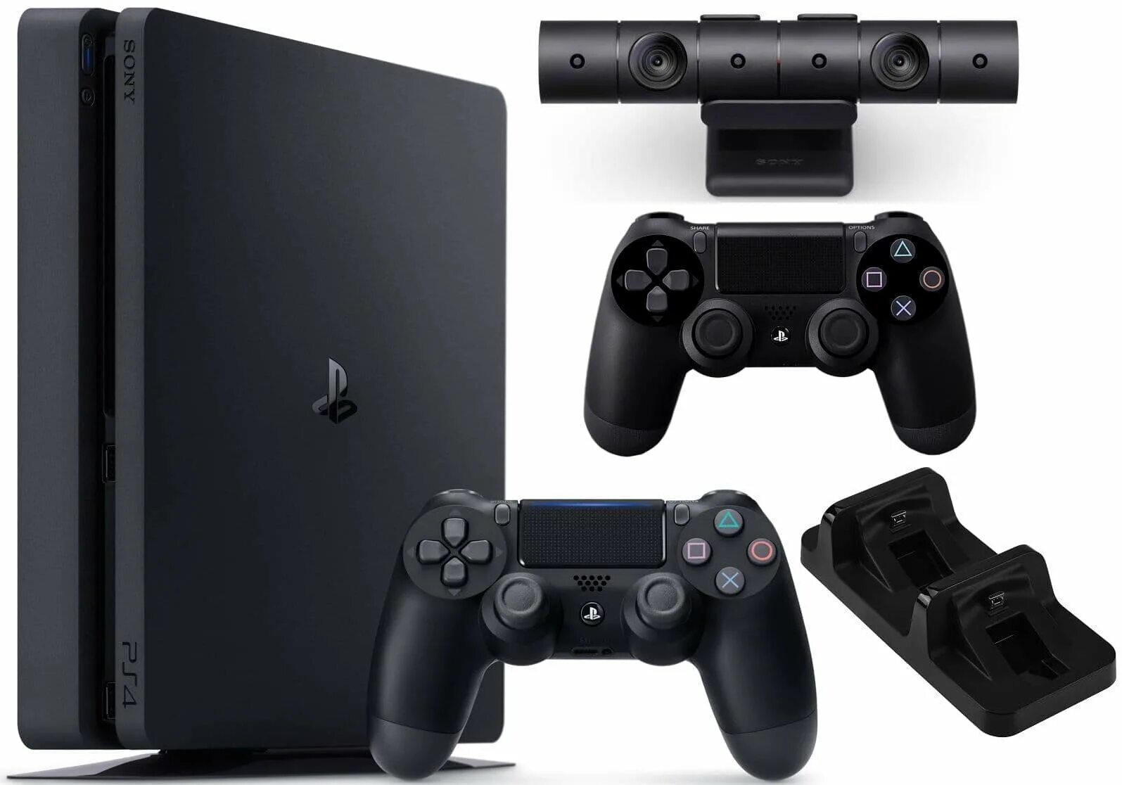 дешевые playstation. приставка игровая sony ps4 slim. Sony playstation 4 slim 500gb. ). пс4 слим 2 джойстика.