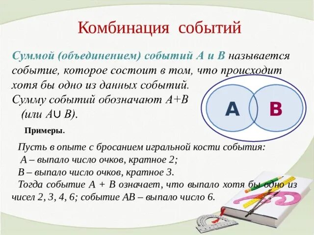 Что называется суммой объединением событий. Что называется суммой объединением событий