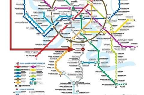 Метро крылатское на схеме метро москвы какая ветка.