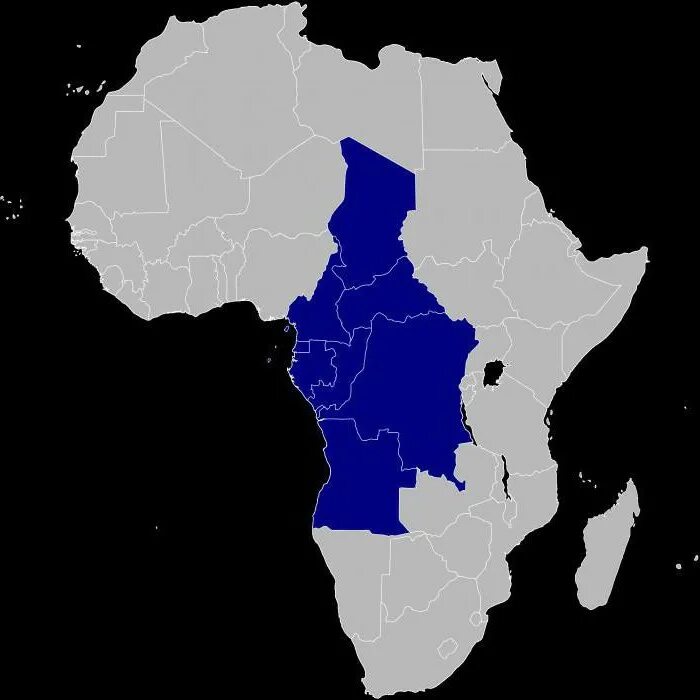 Территория центральной Африки. Государства центральной Африки. Центральная Африка Африки. Центральная Экваториальная Африка страны. Крупнейшая по площади страна центральной африки