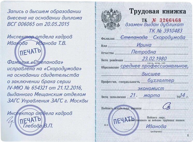 Где получить вкладыш