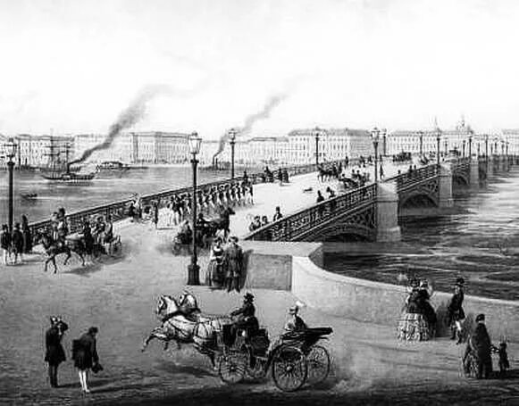Петербург середины xix века. Благовещенский мост санкт-петербург 19 век. благовещенский мост 1850. николаевский мост 1850. благовещенский мост 19 век.