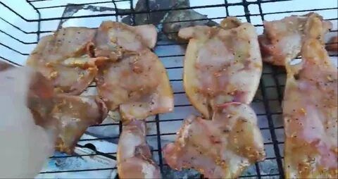 Кальмар на мангале на решетке рецепт