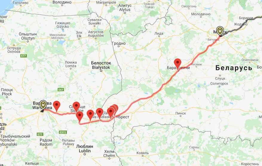 Минск варшава маршрут. Германия чехия польша. Маршрут автобуса варшава минск. Варшава прага маршрут. Минск и варшава на карте.