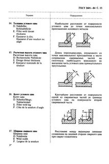 Катет шва при сварке таблица