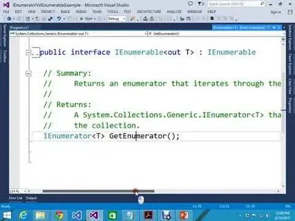 Ienumerable c
