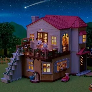 Большой дом со светом sylvanian