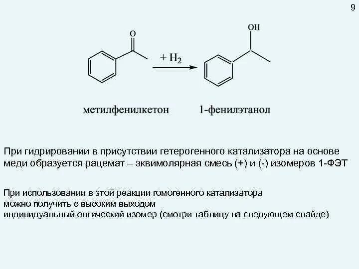 Что образуется при гидрировании. 1 Фенилэтанол. Процесс гидрирования на катализаторе. Получение фенилэтанола. Катализаторы при гидрировании.