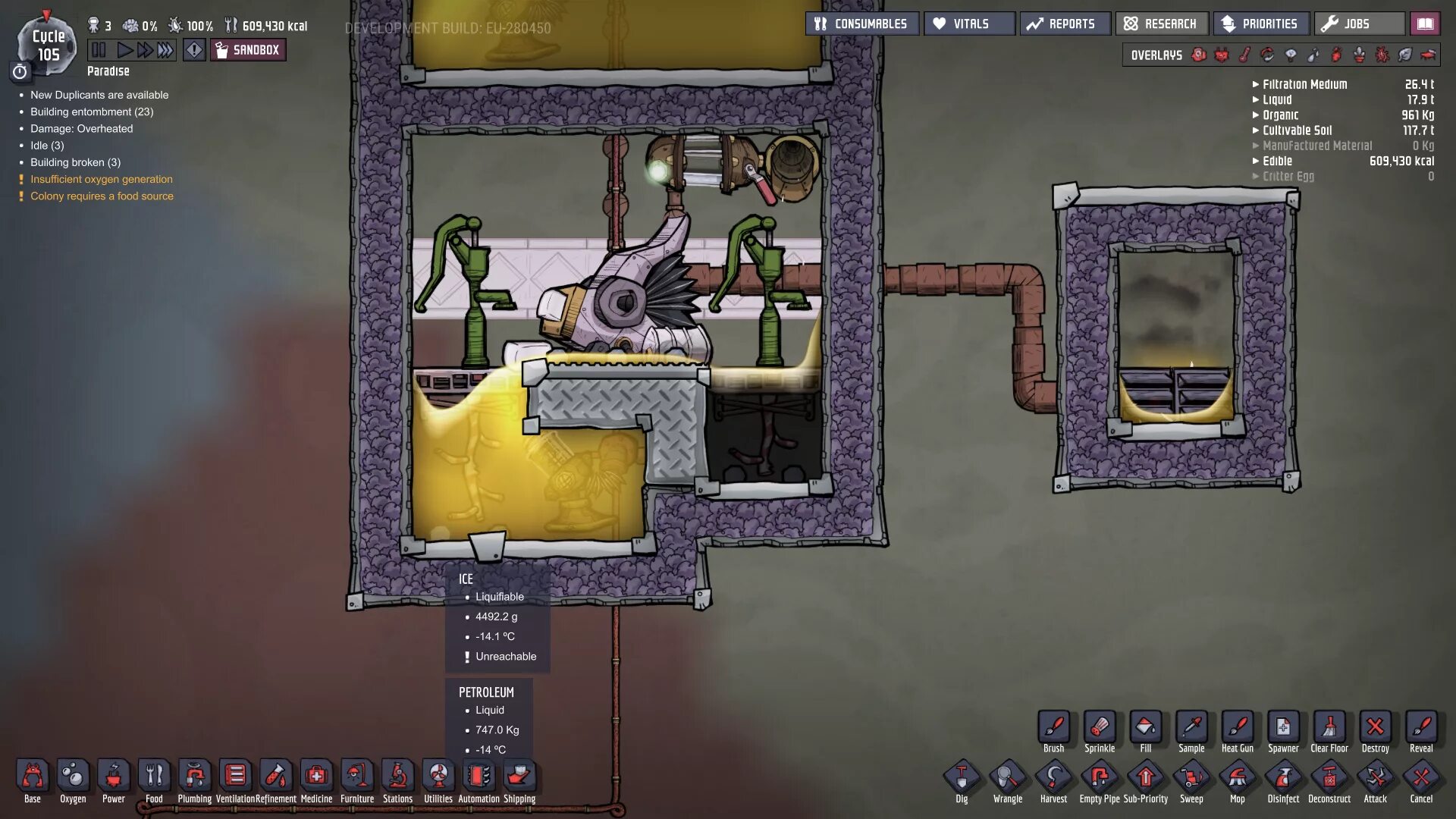 Oxygen not included читы. Маленький вулкан oxygen not included. водяной насос oxygen not included. охлаждение жидкости в oxygen not included. раскислитель ржавчины oxygen not included.