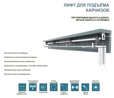 Лифт система для штор