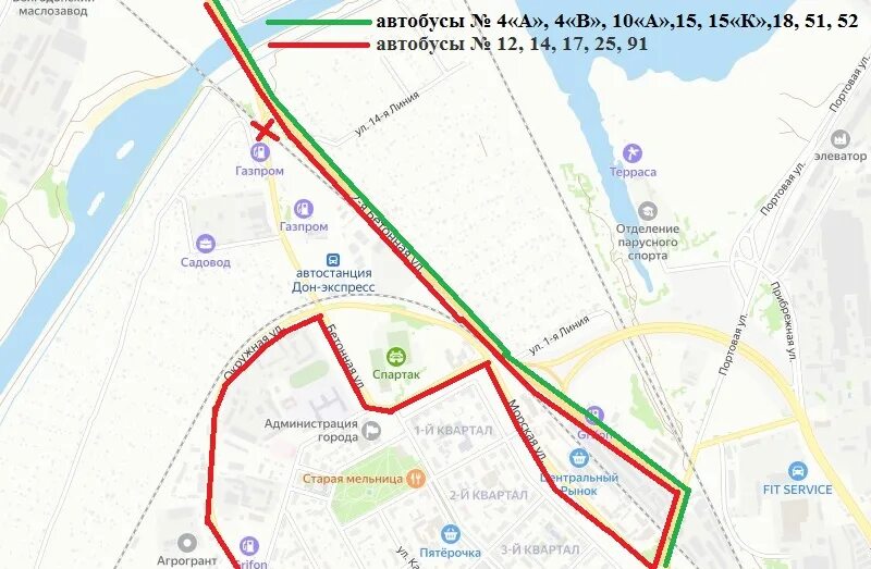 Карты маршрут автобусов волгодонск