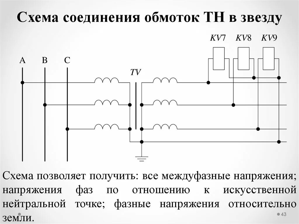 Схема звезда звезда трансформатор