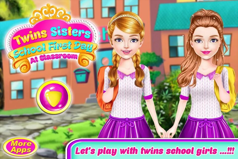 Игра в школу для девочек. Школьный день для девочек-близ. Twin sisters игра. Sisters для девочек.