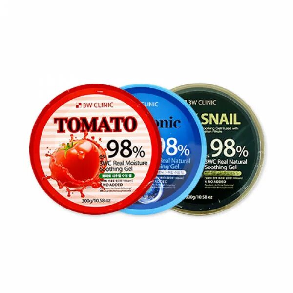 3w Clinic Tomato Moisture Soothing Gel. 3w Clinic гель универсальный с томатом Tomato Gel 98%, 300g. Soothing Moisture Gel Tomato. 98% Hyaluronic acid natural Soothing Gel. Natural clinic