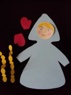 Аппликация снегурочка подготовительная группа