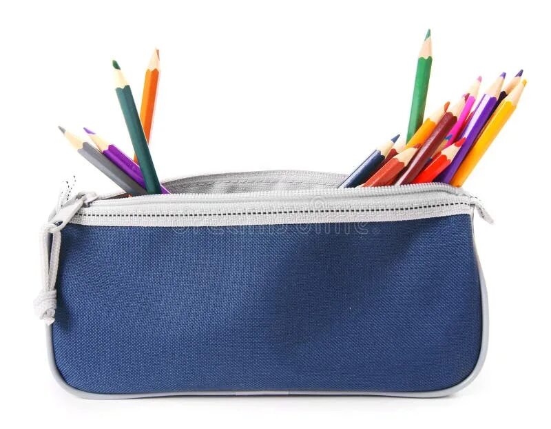 A pencil case in the desk. Пенал рисунок на белом фоне. pencil case. pencil case на прозрачном фоне. pencil in the pencil case.