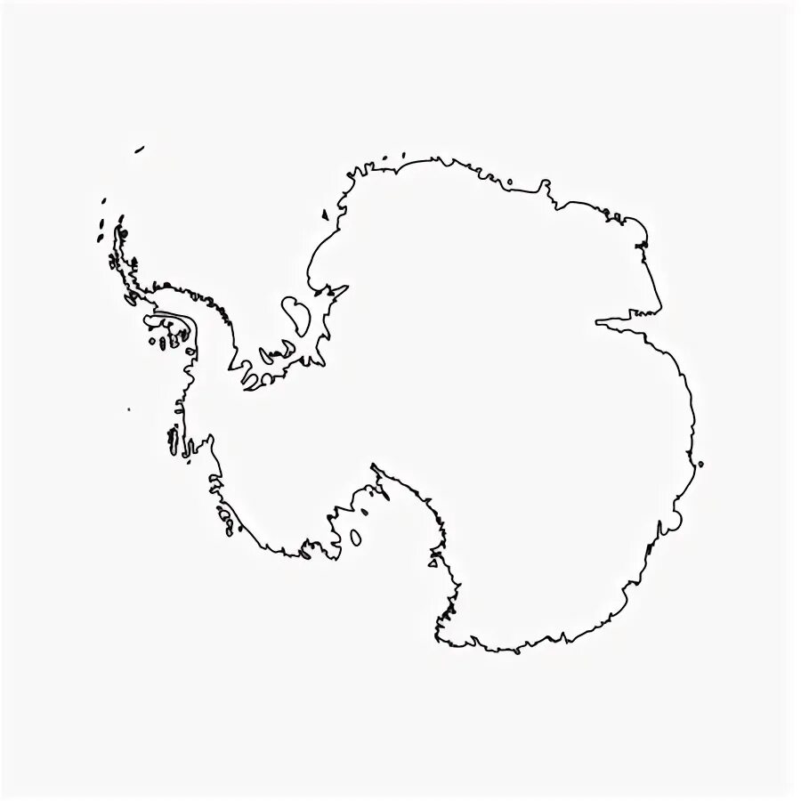 Контурная карта антарктиды распечатать Pin on Antarctica